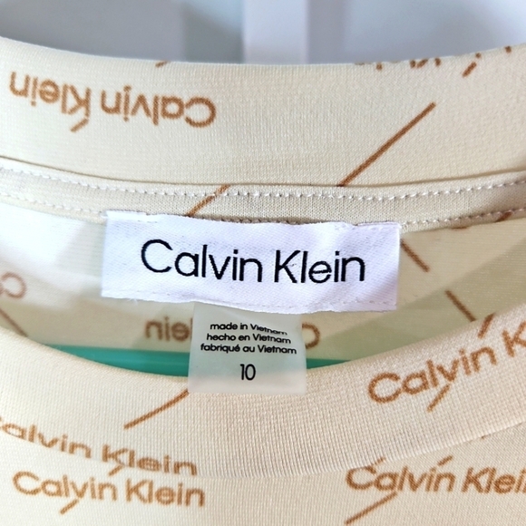 Calvin Klein Yellow Dress Sz 10 NWOT - Picture 5 of 8